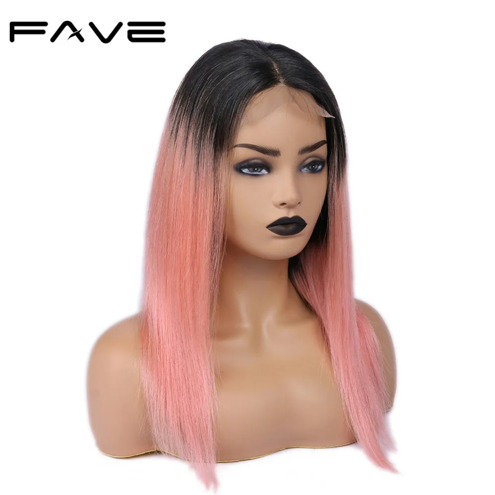 Волосы FAVE 4*4 на шнурке накладные Ombre волосы бразильские Remy прямые 150% плотности