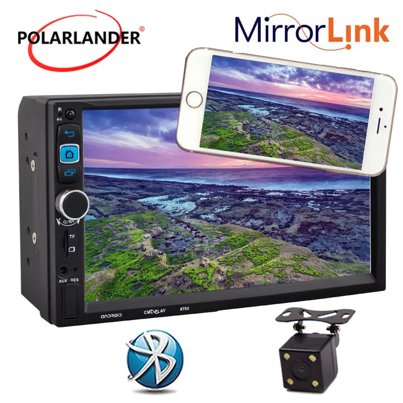 Универсальный Android 5.1.1 gps навигации автомобиля Радио Bluetooth Wi-Fi 1024*600 7 "2Din 1 ГБ