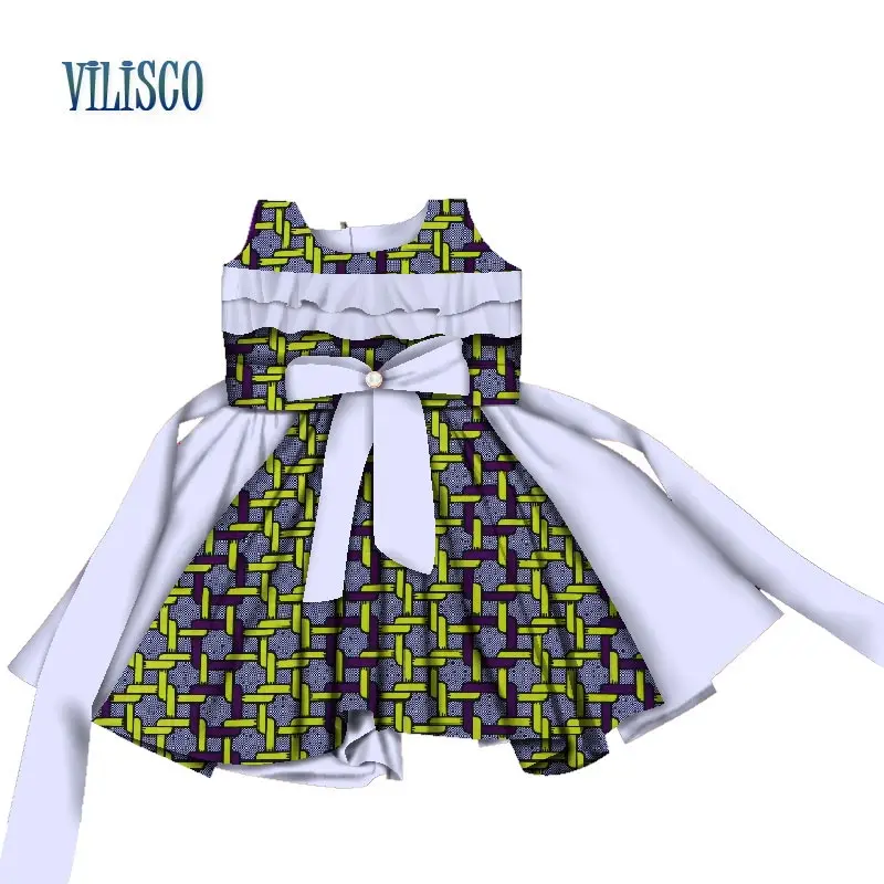 Платья с принтом в африканском стиле для девочек Bazin Riche традиционная африканская