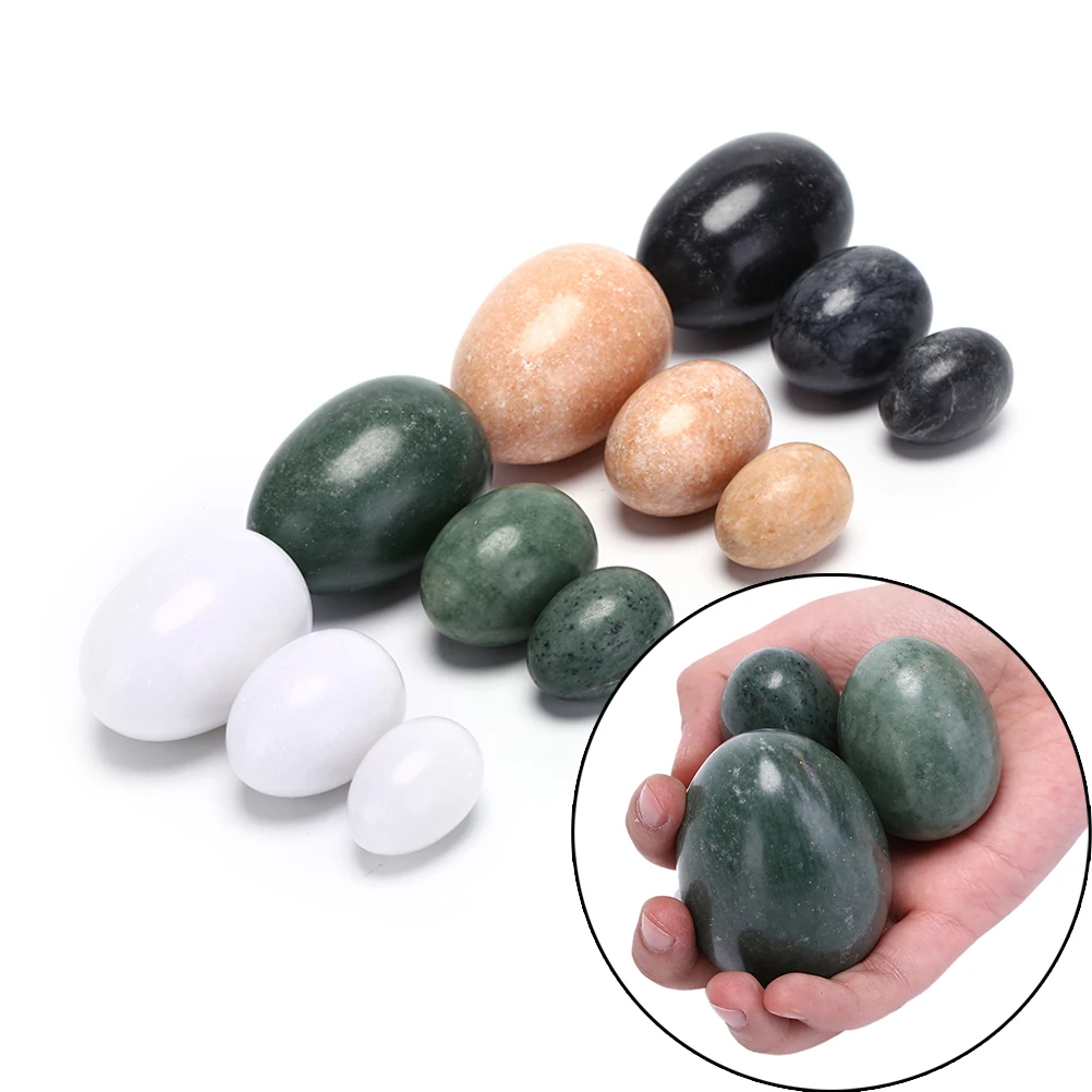 Новинка 3 шт./набор натуральное Нефритовое яйцо кристальная Сфера Тазовая Нижняя