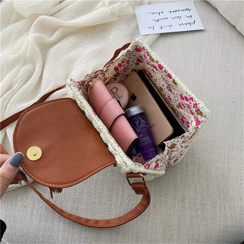 Модная Плетеная соломенная сумка с кисточками ручной работы из ротанга летние