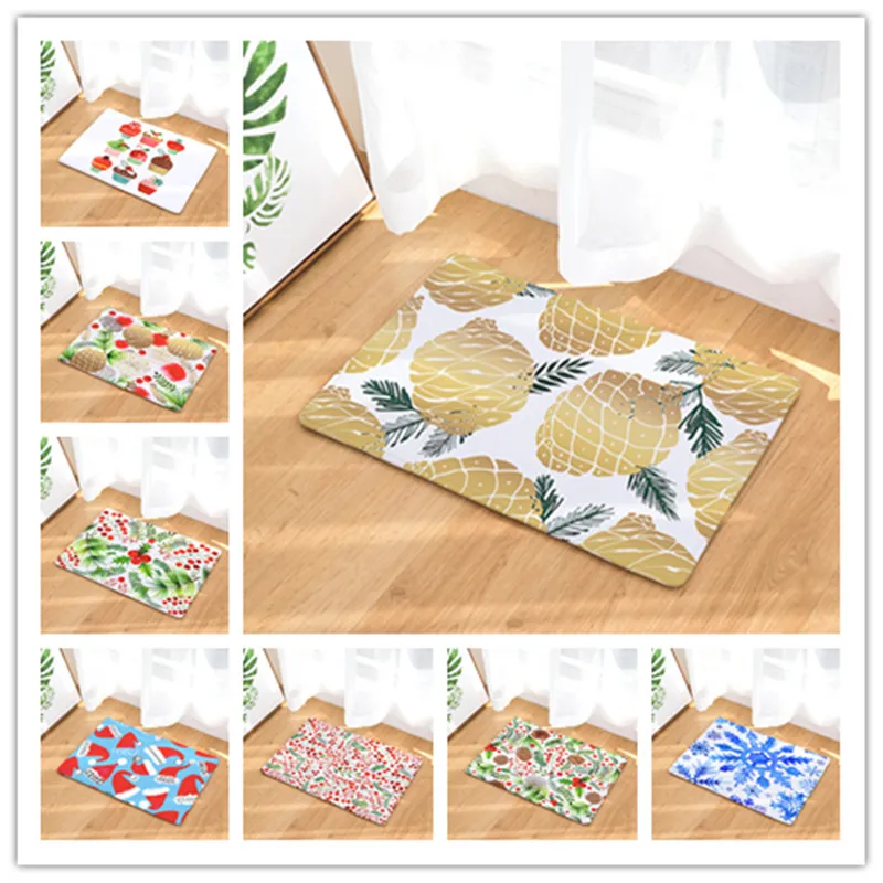 Рождественский стиль противоскользящий ковер с принтом напольный Напольный Пол