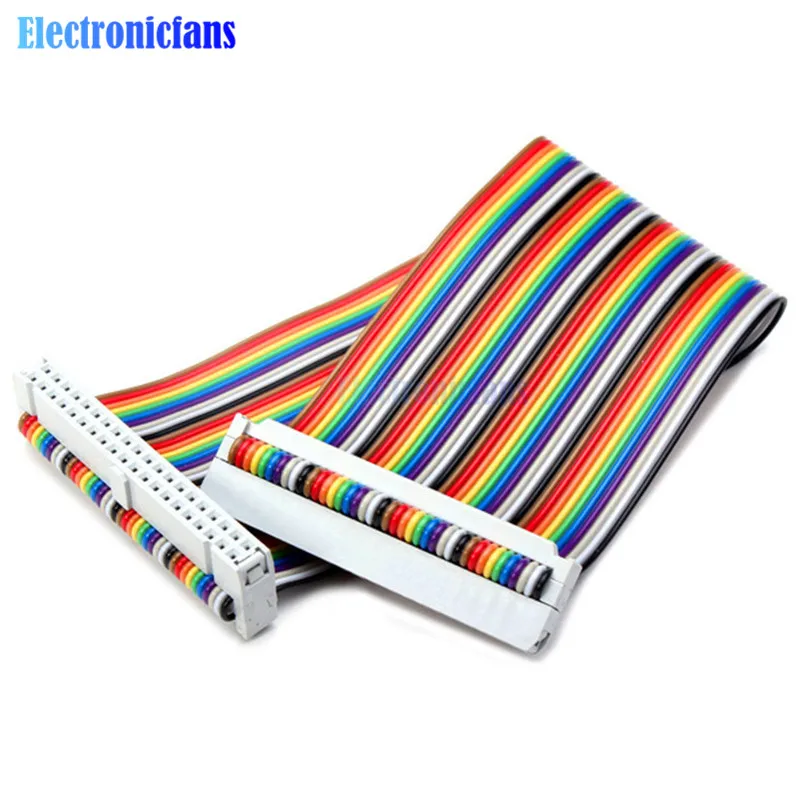 Новейший 20 см 40 PIN 40PIN Way GPIO Rainbow ленточный кабель для Raspberry Pi Model B / +|cable gpio|cable ribboncable