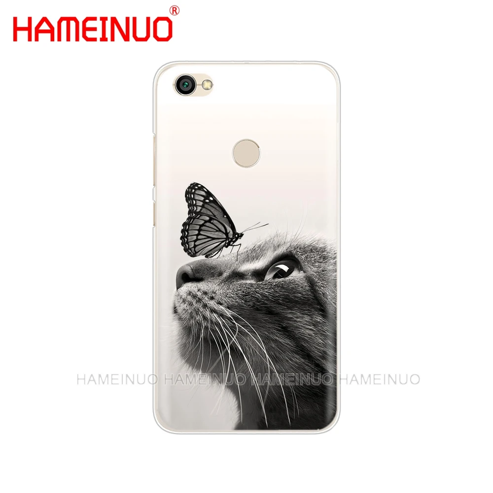 HAMEINUO чехол подставка с бабочкой на кошачьем носу для Xiaomi redmi 5 4 1 1s 2 3 3s pro PLUS note 4X 4A