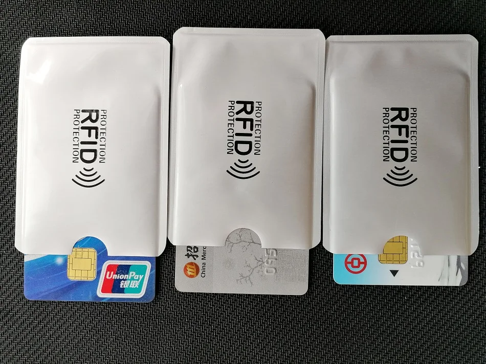 3 шт Анти Rfid кошелек Блокировка ридер замок банк держатель для карт Id карта защита Бизнес Кредитная карта кошелек Алюминий HB237a