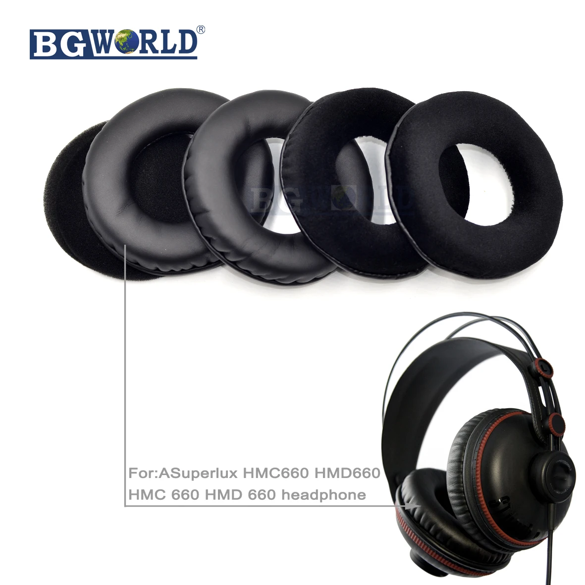 Bgworld Замена амбушюры Подушка для наушников наушник Superlux HMC660 HMD660 HMC 660 HMD наушники lt