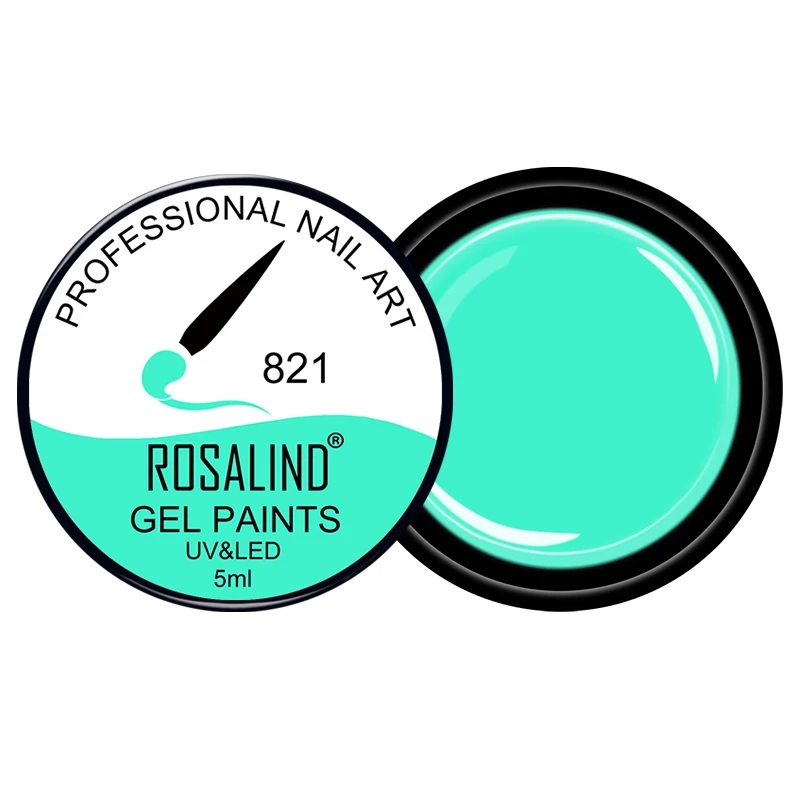 Гель лак ROSALIND 5 мл 801 830 чистые цвета УФ Маникюр Сделай Сам французский для ногтей
