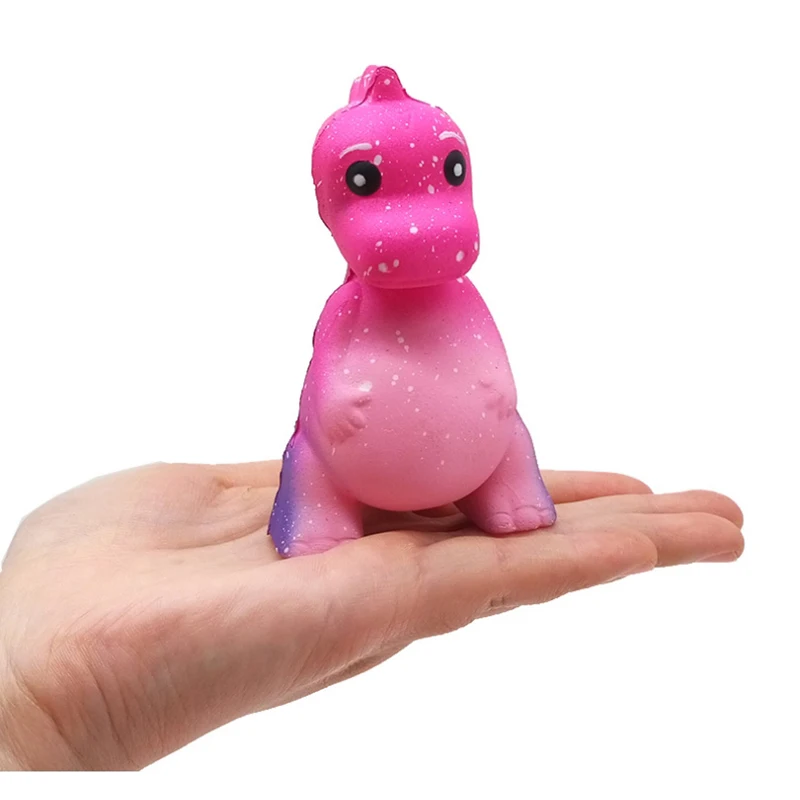 Jumbo красочные галактические динозавры мягкие Kawaii куклы животных мягкая сжимающая игрушка медленно поднимающиеся вечерние игрушки для снятия стресса Забавный Подарок для ребенка