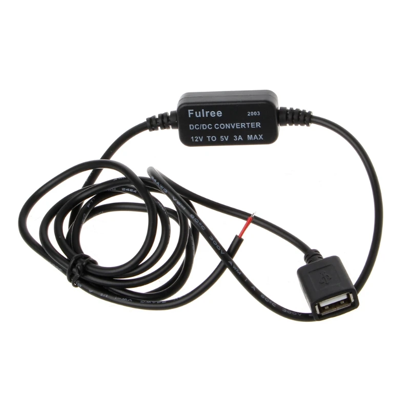Автомобильное зарядное устройство USB с розеткой от 12 В до 5 3 А преобразователь