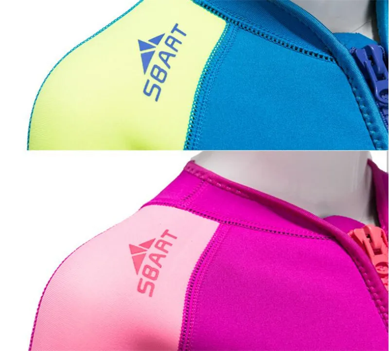 

SBART 2MM Neoprene Kids Swimsuit Girls Boys Wetsuits One Piece Diving Suits Snorkeling Surfing Rash Guards Children Swimwear
