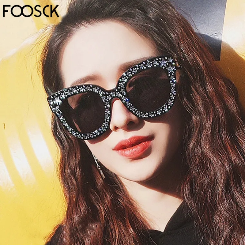 Новейшие большие солнцезащитные очки FOOSCK топ роскошные брендовые дизайнерские