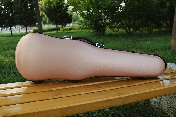 Rose gold 698MGJSH Yinfente 4/4 чехол для скрипки высокопрочный чехол из углеродного волокна 200 кг Жесткий Чехол для скрипки с застежкой на гигрометр#698 - Цвет: Rose gold 698MGJSH