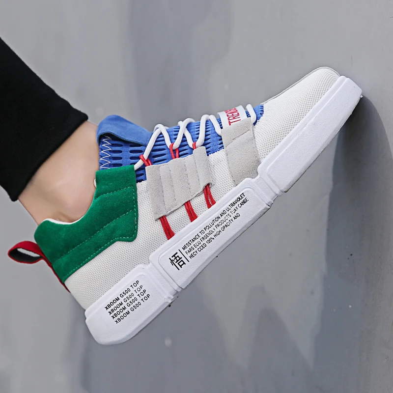 Кроссовки мужские спортивные в стиле пэчворк 7 цветов|Беговая обувь| |