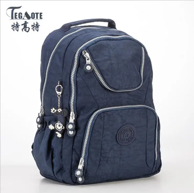 TEGAOTE, женский рюкзак для девочек-подростков, нейлоновые рюкзаки, Mochila Feminina, женский рюкзак для путешествий, школьный рюкзак для мальчиков - Цвет: 8