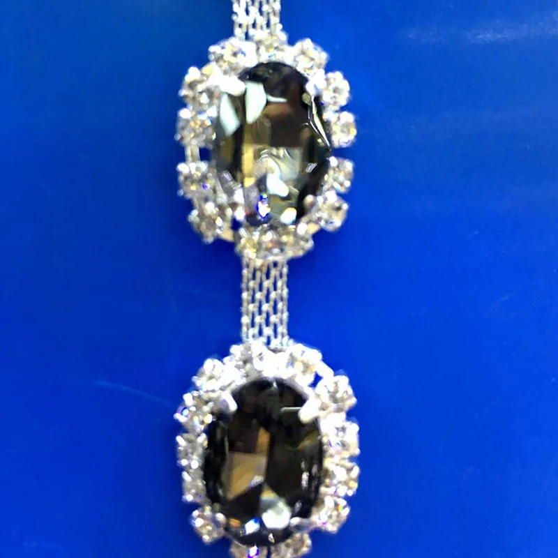 4 вида стилей 1 ярдов стеклянные цепи с отделкой горный хрусталь цепь коготь