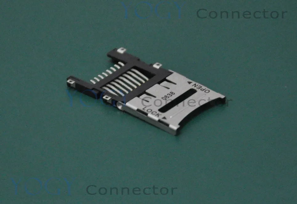 20шт 8pin слот карты Micro SD разъемы SMD 4 фиксированных фута TF палуба подходит для
