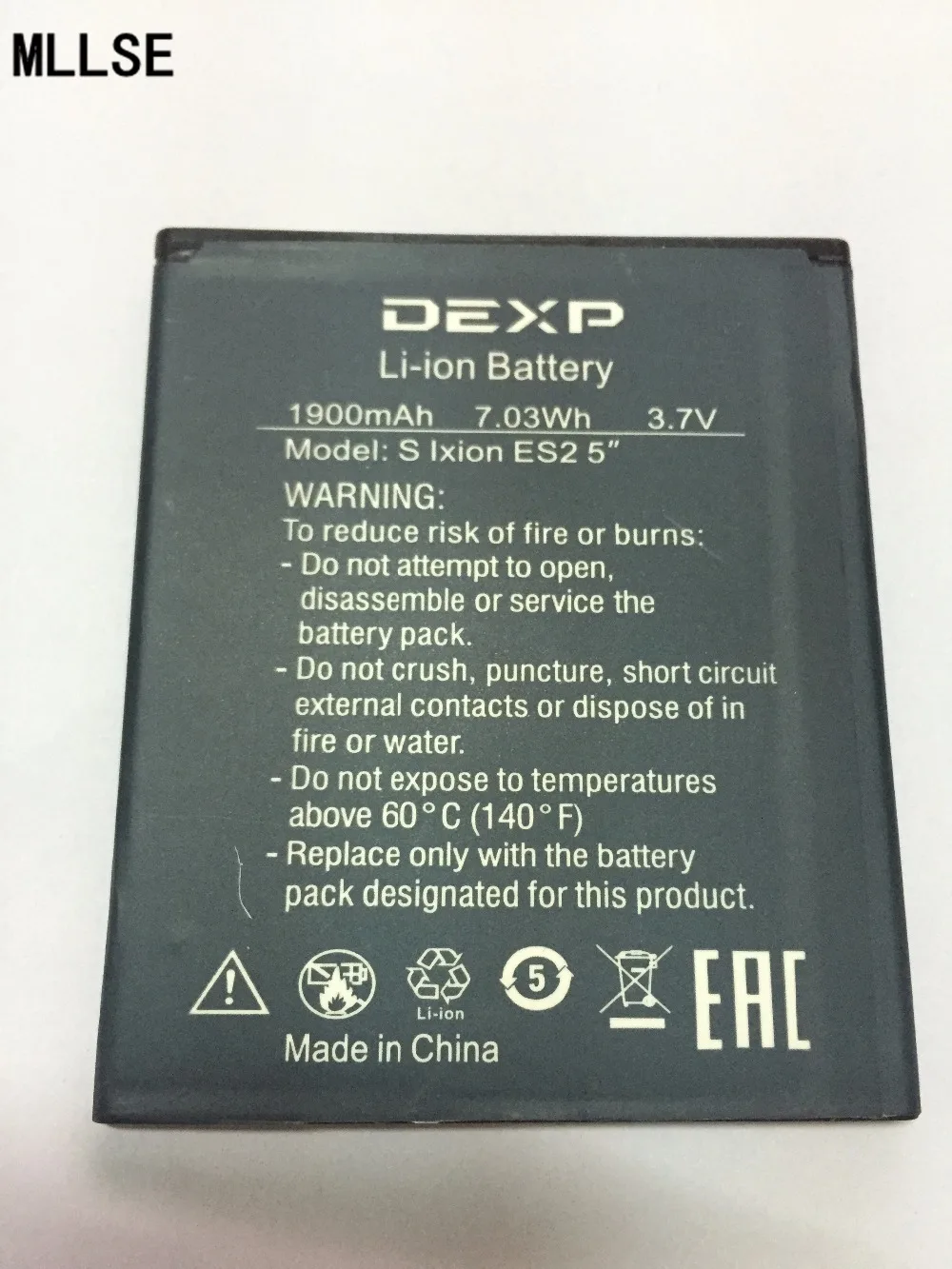 Аккумулятор MLLSE 1900 мАч для DEXP S Ixion ES2 5 &quotES2 дюймов мобильный телефон|mobile phone battery|phone