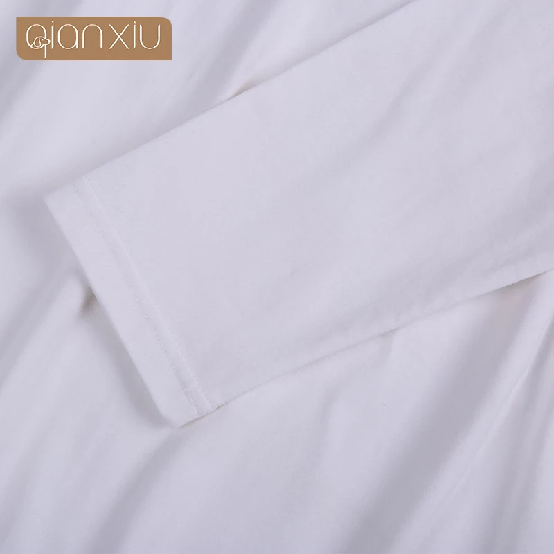 Женская Ночнушка с цветочным принтом хлопковая ночная рубашка длинным рукавом и