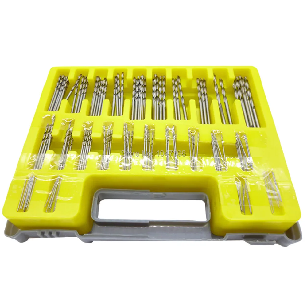 

150pcs HSS Twist Drill Bits Metal Wood Plastic High Speed Steel Drill Bit Sets Micro Hss Bits Jewellery Watch Repair Model Craft