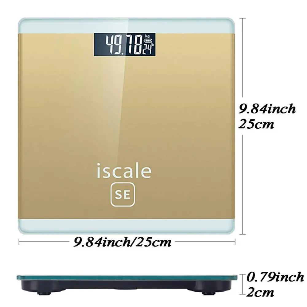 

Simple solid color electronic scales Home accurate weight scale health scales