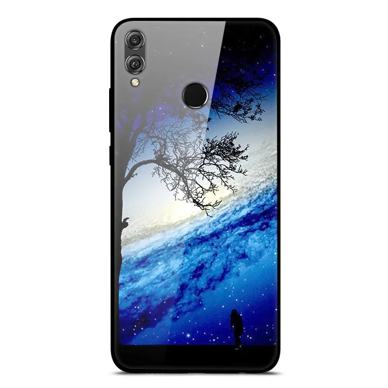 Чехол Honor 8X для huawei Honor 8X Max X8, чехол из закаленного стекла для телефона huawei Honor 8X MAX, чехол из стекла для Honor 8X Max - Цвет: 14