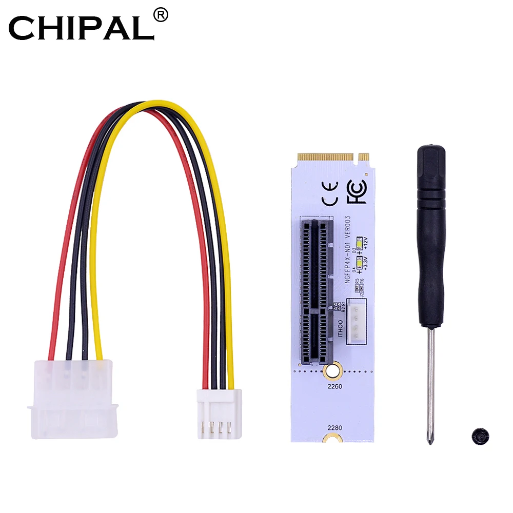 CHIPAL NGFF M.2 на PCI E 4X переходная карта M2 ключ м до PCIe X4 передаточный переходник с
