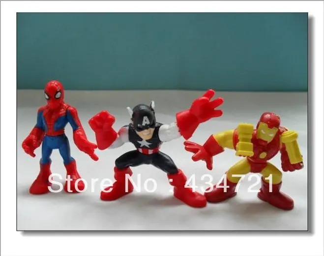 Супер отряд героев Человек паук Капитан Америка Железный человек Росомаха вещь 8