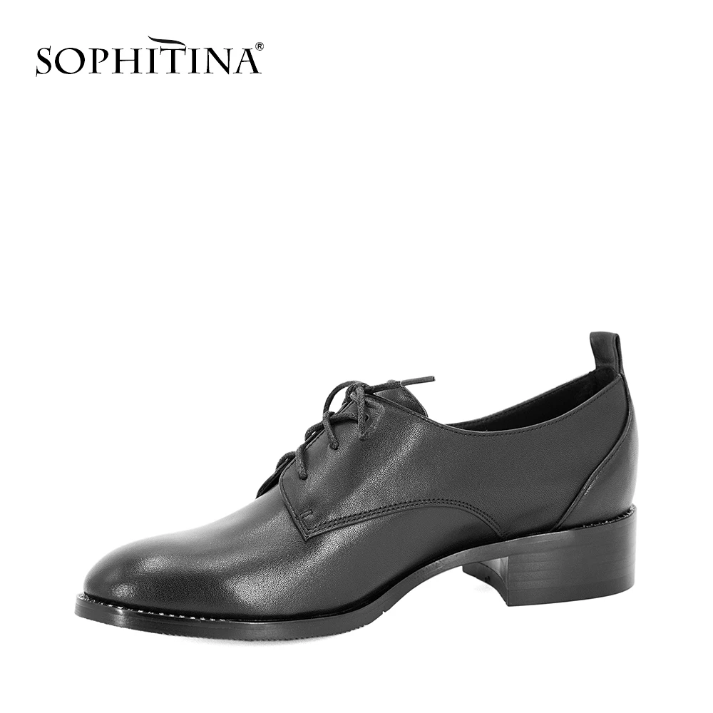 SOPHITINA/Стильные брендовые ботиночки из натуральной кожи подкладка свиной кожи.