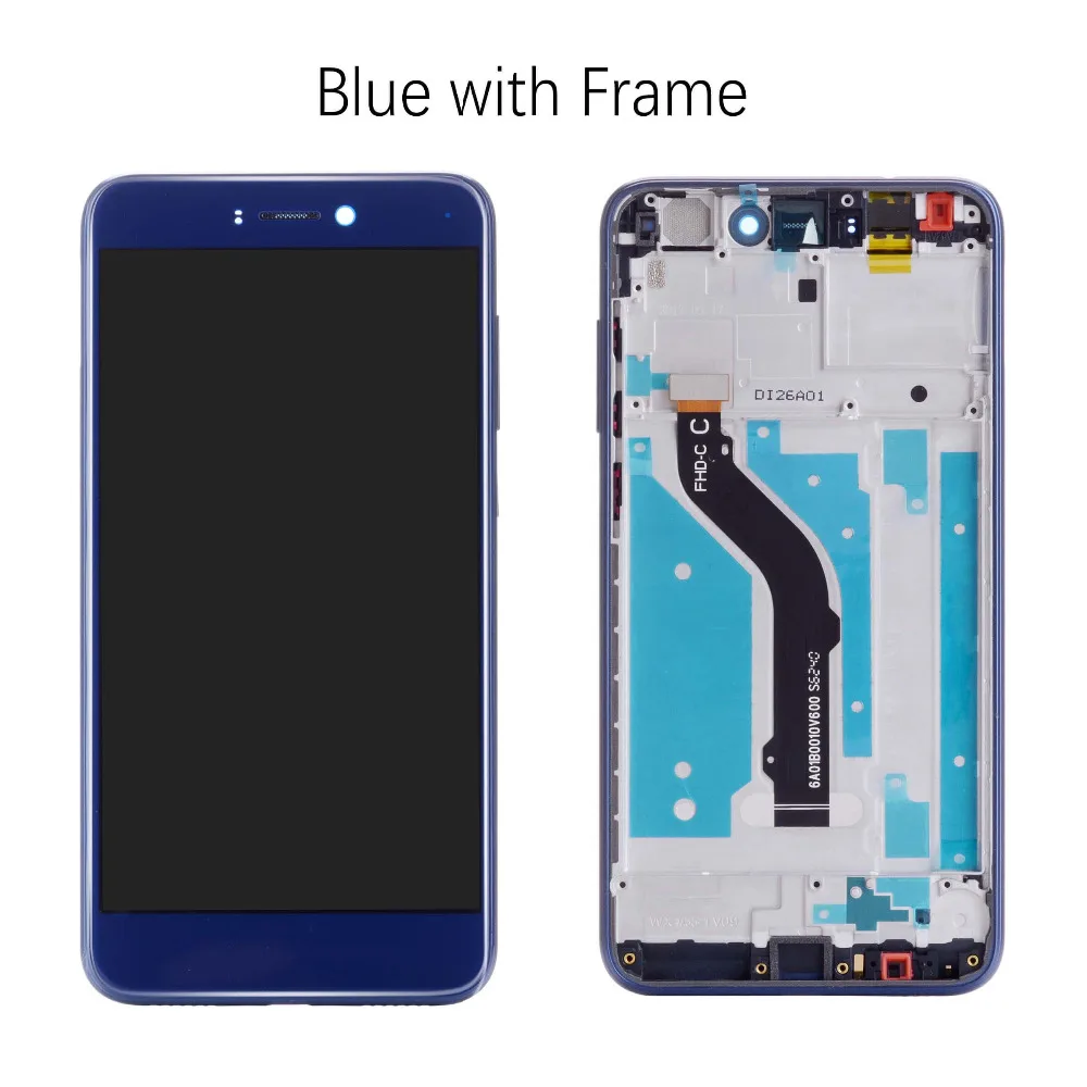 Дисплей для HUAWEI P8 Lite LCD в сборе с тачскрином на рамке 5.2'' черный белый золото синий
