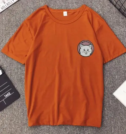 Summer Novelty Women T Shirt Harajuku Kawaii Cute Style Nice Cat Print T-shirt New Short Sleeve Tops Size S-3XL | Женская одежда