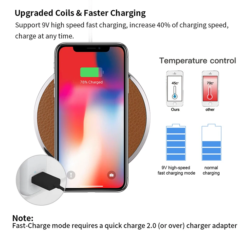 NILLKIN Magic Зарядное устройство qi Беспроводное зарядное для samsung s9 s8 plus note 8 iPhone XS/XS Max/X