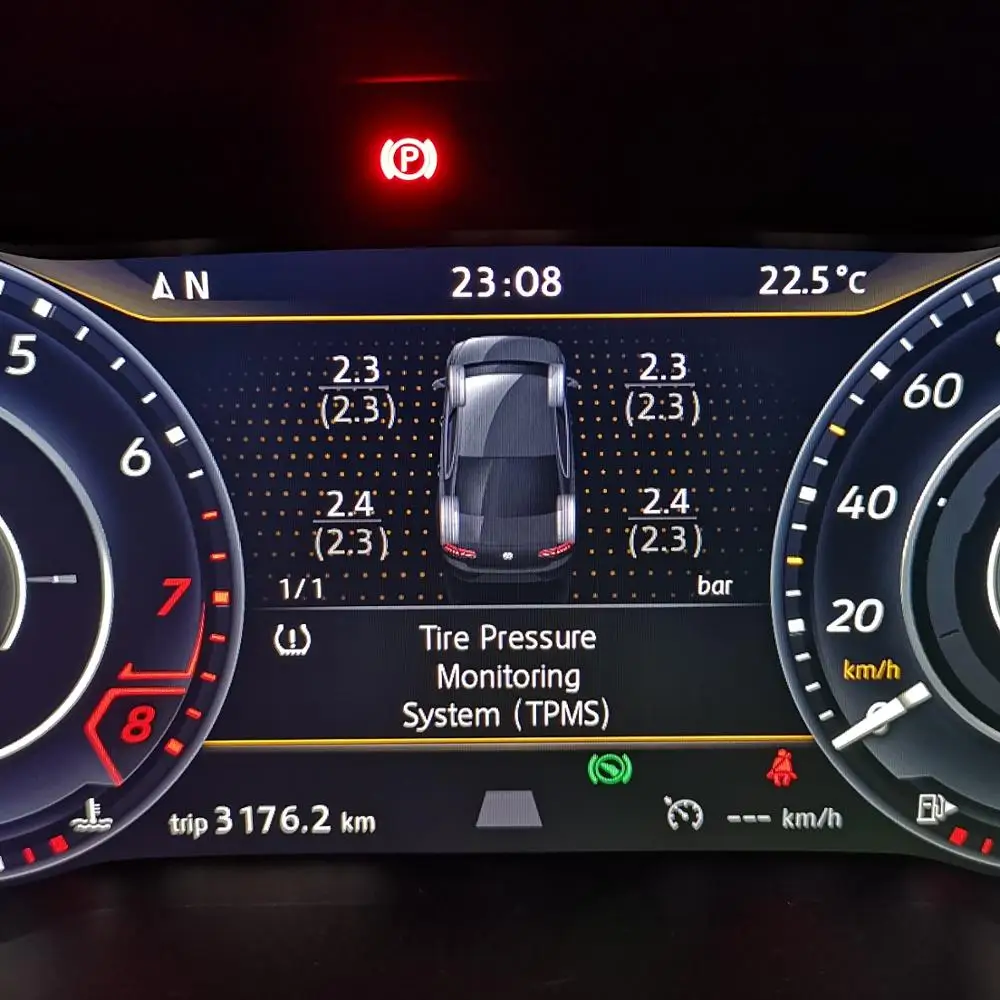 Для VWMQB Golf Passat Arteon Tiguan Touran POLO система мониторинга давления в шинах (TPMS) 4 шины sesors 1