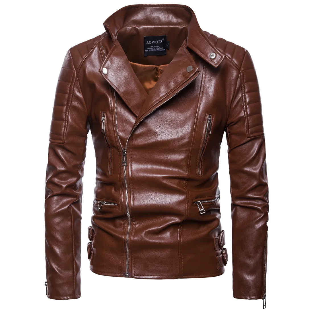 Men Motorcycle high-grade PU Leather Bomber Jackets Man Streetwear Mans Suits Windbreaker clothes big size Dropshipping top Coat