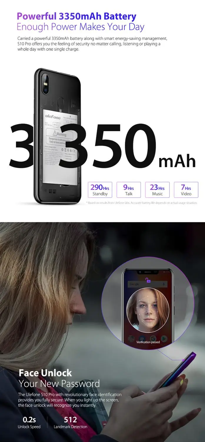 Мобильный телефон Ulefone S10 Pro 4G 5 7 дюймов четырехъядерный процессор MT6739WA 2 ГБ 16