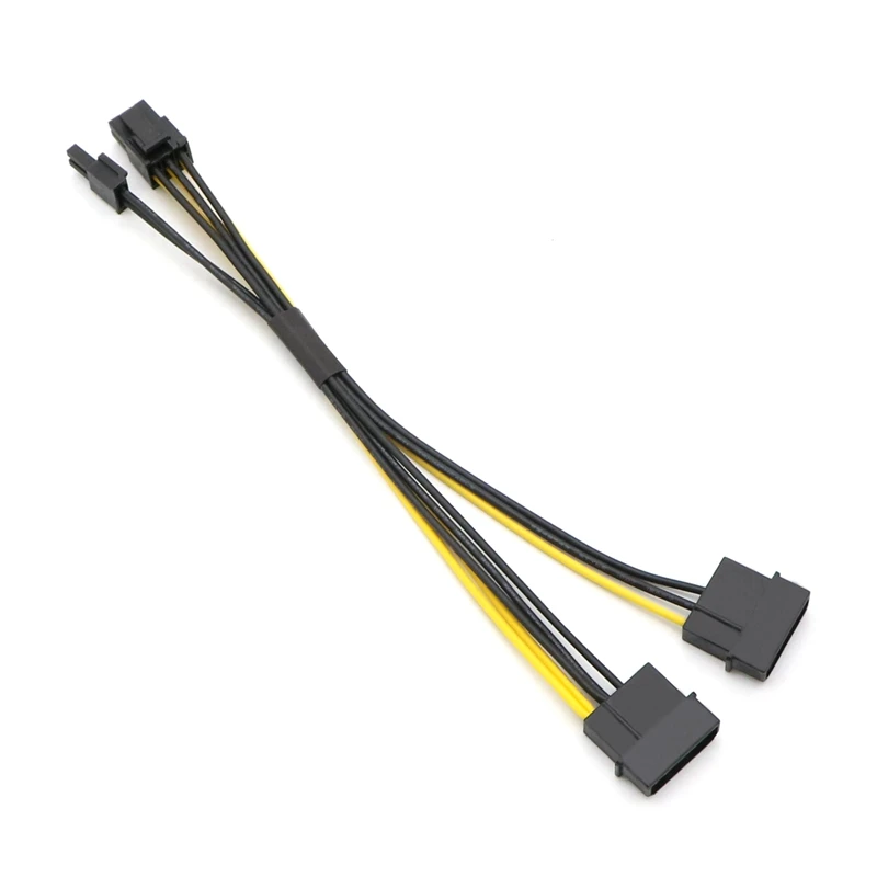 20 см двойной IDE Molex 4Pin к PCI-E/ GPU 8Pin (6 + 2Pin) кабель адаптера питания. | Компьютеры и офис