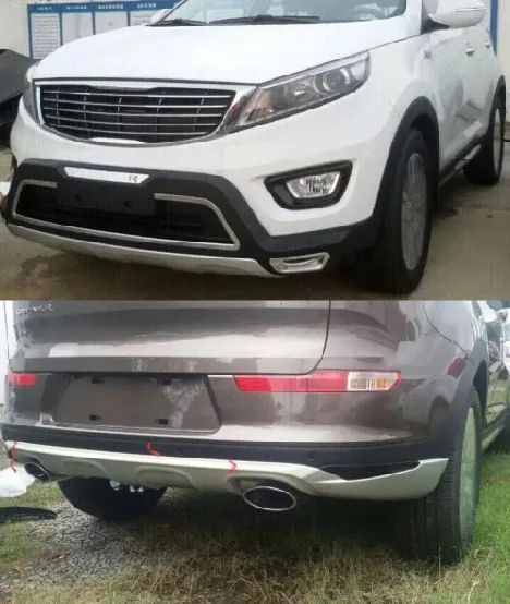 Высококачественный АБС пластик хромированный передний и задний бампер обшивка