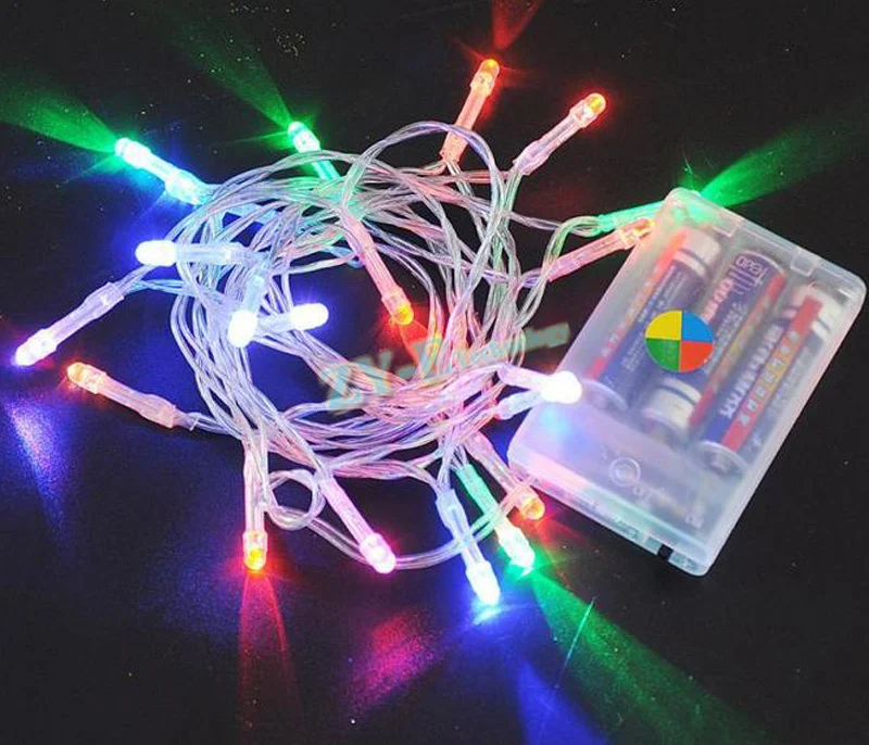 Светодиодная гирсветильник на батарейках 4 м 40 светодиодов 100 шт. | Лампы и