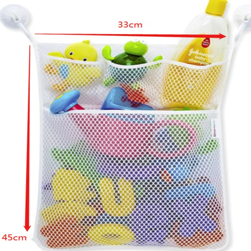 Детская сетчатая корзина ванна сетка для хранения игрушек складная подвесная