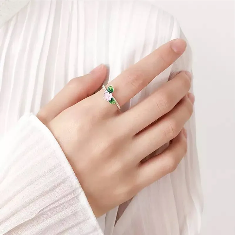 Женское кольцо на палец Anillos Anel оригинальное из 100% свежего цветка с листьями