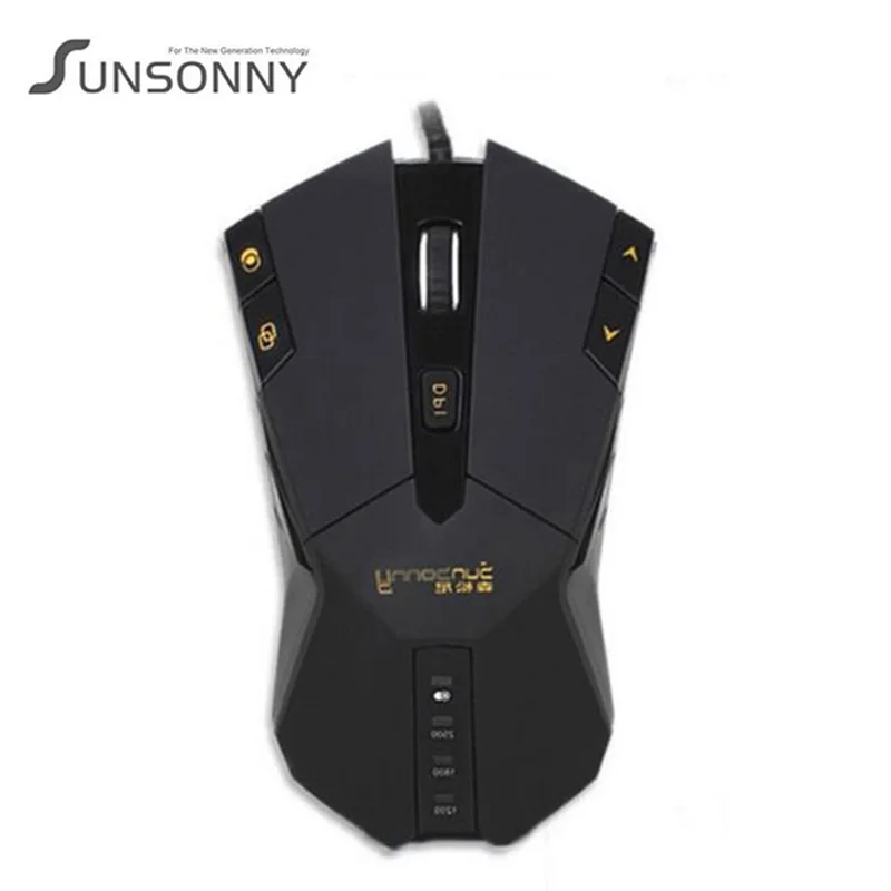 Уникальная проводная мышь Sunsonny с USB и IMP для настольных ПК игр 2500DPI офисный