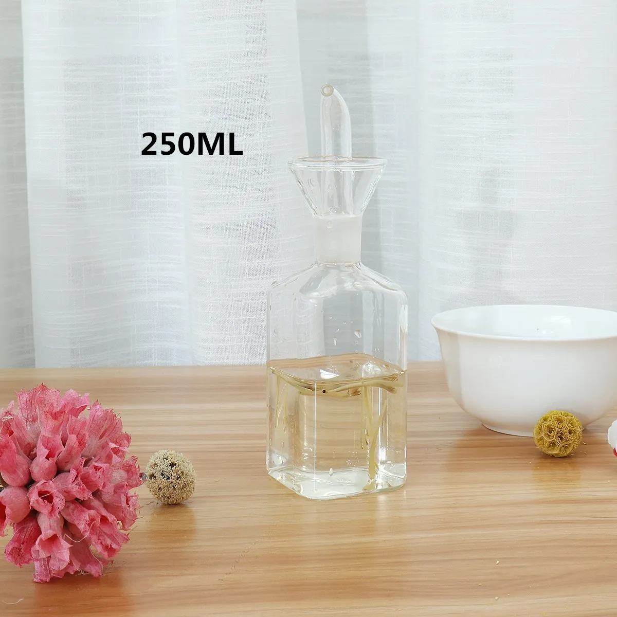 TypeA 250ML Соусники для приготовления оливкового масла, распылитель, Диспенсер, бутылка для масла, распылитель, банка для масла, горшок, инструмент для кухни, кондитерские инструменты - Цвет: TypeA 250ML