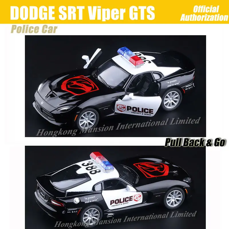 1:36 весы сплав металл литье под давлением ForPolice модель автомобиля для DODGE SRT Viper GTS