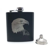 alalinong american eagle black hip flask 6 oz stainless steel personalized russian hip flask alcohol whiekey rum vodka wine pot