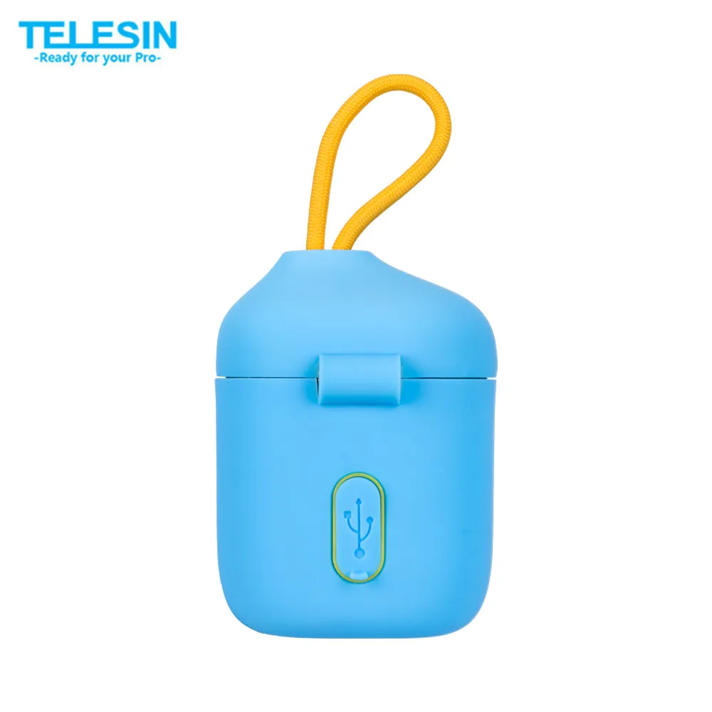 TELESIN ALLIN BOX 3 в 1 двойное зарядное устройство SD кардридер чехол для хранения + 2 шт.