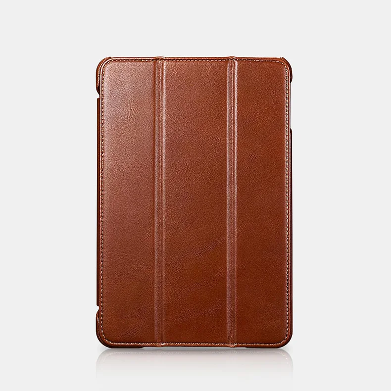 Для iPad Mini5 чехол из натуральной кожи с откидной крышкой с Бизнес чехол для планшета iPad Mini 5 Натуральная Воловья кожа кожаный бумажник с откидной icarer бренд
