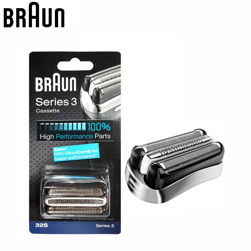 Бритва для бритвы Braun 32S Series 3 Сменная головка фолиевой резки с микрорасческой (320