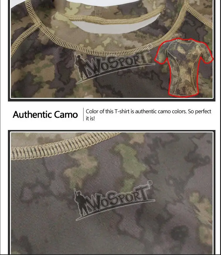 WOSPORT военные дышащие колготки охотничья одежда рубашки спортивная тактическая