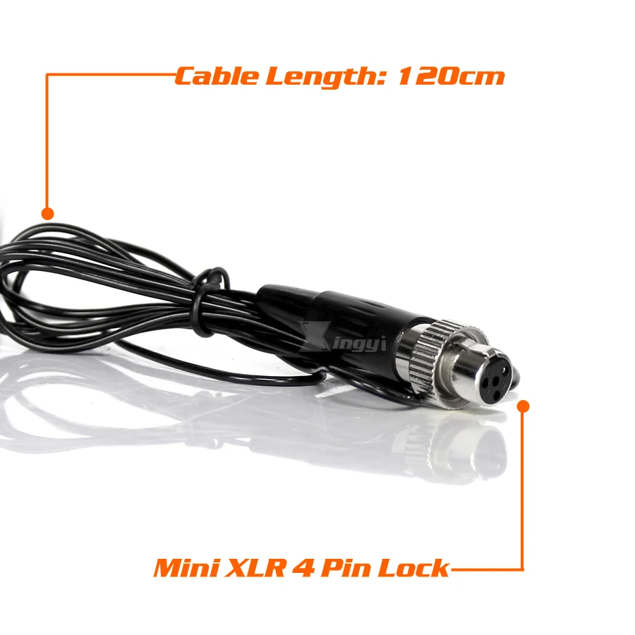 Мини XLR 4 Pin 4Pin TA4F винтовой блокировочный наушник гарнитура микрофон головной для