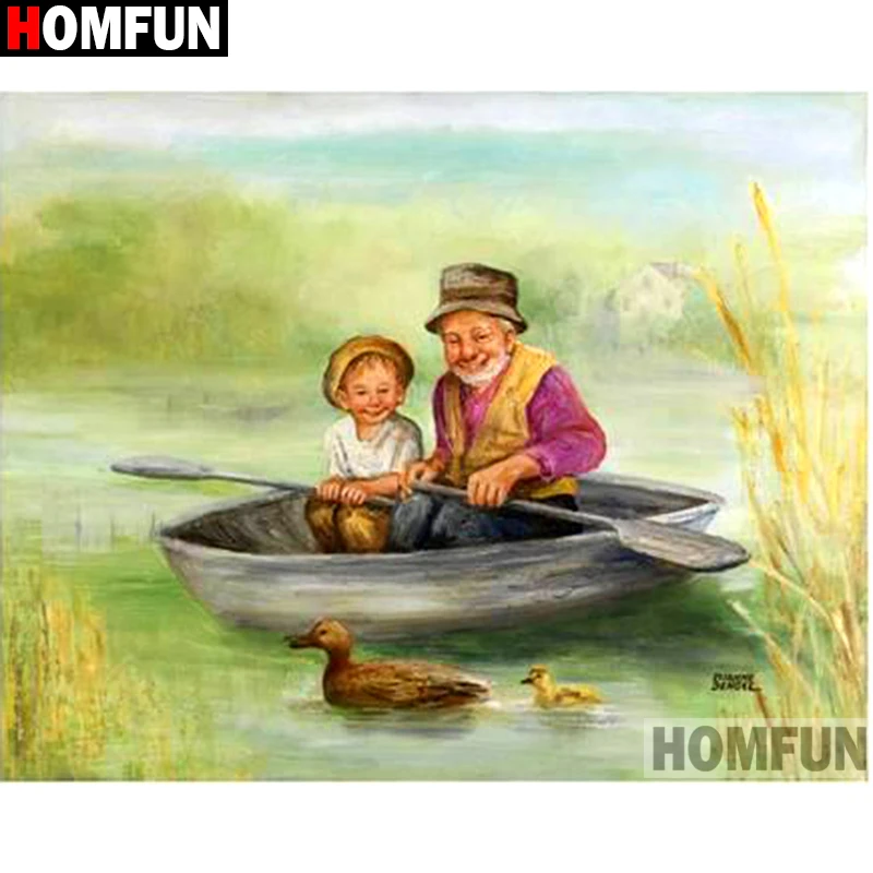Алмазная 5D картина HOMFUN сделай сам вышивка крестиком полная выкладка