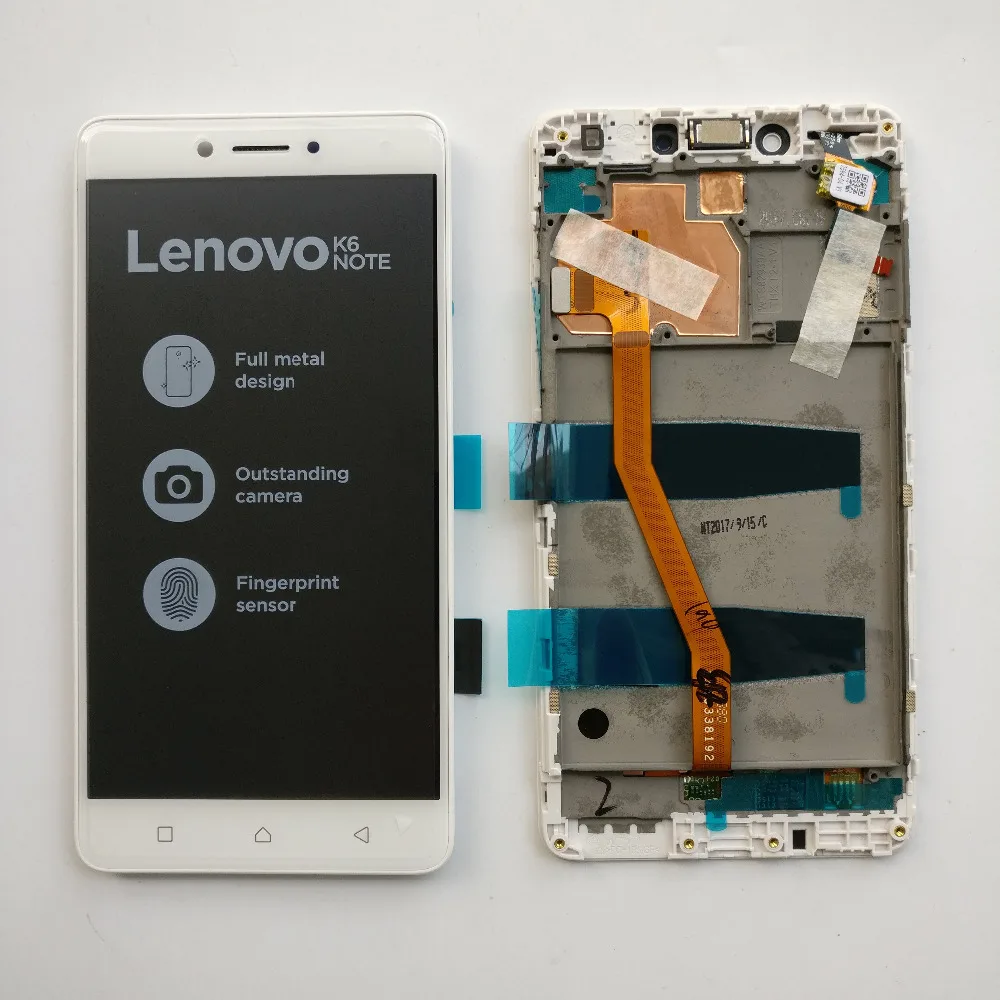Белый/черный/золотой 5 дюймов для Lenovo K6 Note K53a48 Полный ЖК дисплей + сенсорный экран